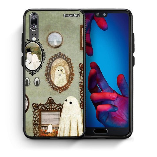 Θήκη Huawei P20 Halloween Ghost Season από τη Smartfits με σχέδιο στο πίσω μέρος και μαύρο περίβλημα | Huawei P20 Halloween Ghost Season case with colorful back and black bezels