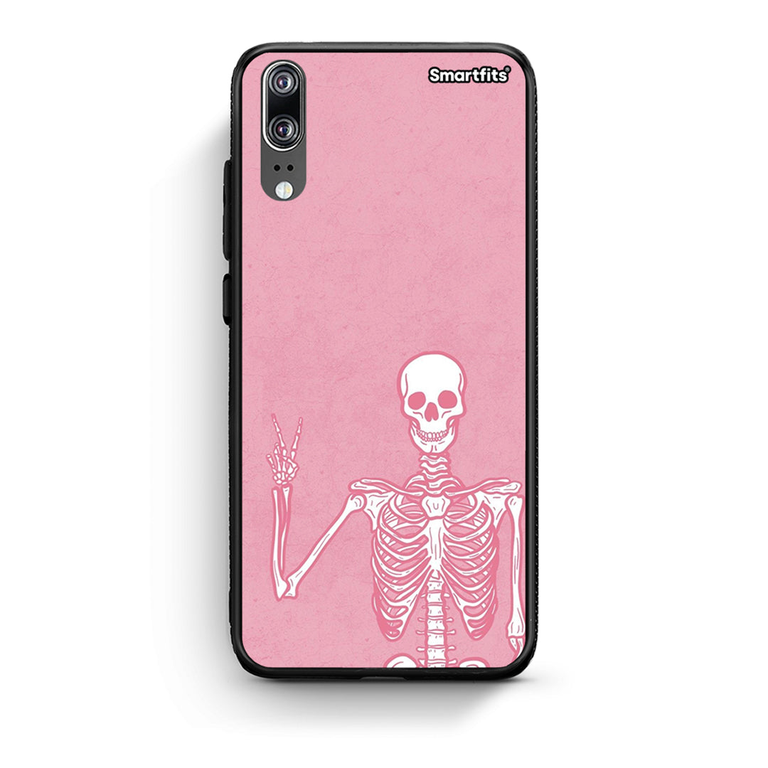 Huawei P20 Halloween Motivation Θήκη από τη Smartfits με σχέδιο στο πίσω μέρος και μαύρο περίβλημα | Smartphone case with colorful back and black bezels by Smartfits