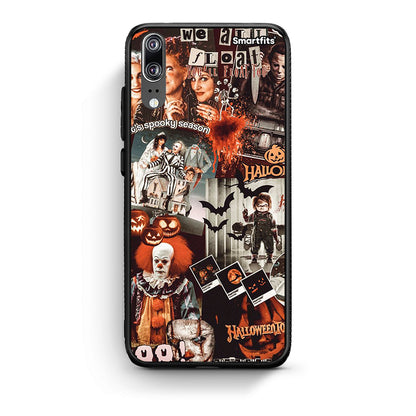 Huawei P20 Halloween Spooky Season Θήκη από τη Smartfits με σχέδιο στο πίσω μέρος και μαύρο περίβλημα | Smartphone case with colorful back and black bezels by Smartfits
