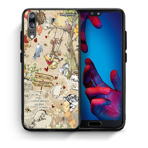 Θήκη Huawei P20 Happy Friends από τη Smartfits με σχέδιο στο πίσω μέρος και μαύρο περίβλημα | Huawei P20 Happy Friends case with colorful back and black bezels