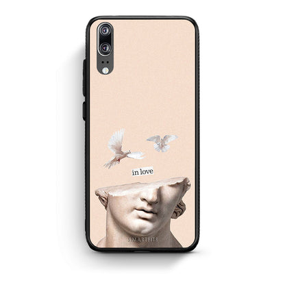 Huawei P20 In Love θήκη από τη Smartfits με σχέδιο στο πίσω μέρος και μαύρο περίβλημα | Smartphone case with colorful back and black bezels by Smartfits