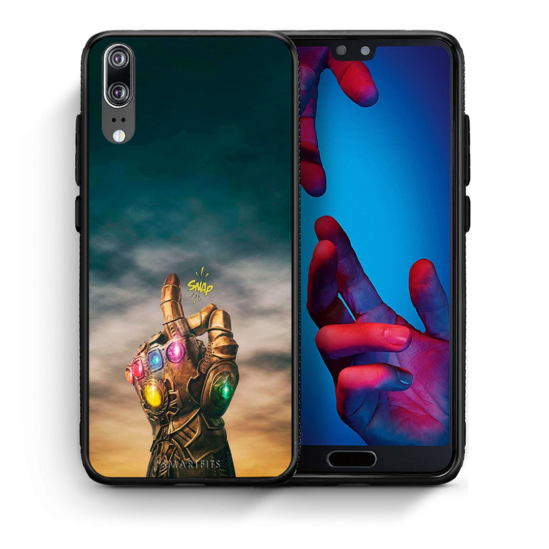 Θήκη Huawei P20 Infinity Snap από τη Smartfits με σχέδιο στο πίσω μέρος και μαύρο περίβλημα | Huawei P20 Infinity Snap case with colorful back and black bezels