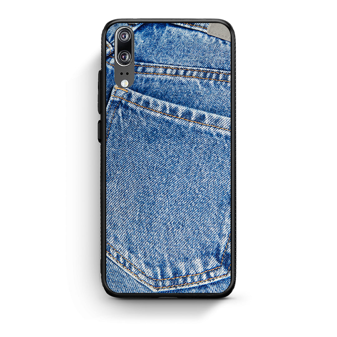 Huawei P20 Jeans Pocket θήκη από τη Smartfits με σχέδιο στο πίσω μέρος και μαύρο περίβλημα | Smartphone case with colorful back and black bezels by Smartfits