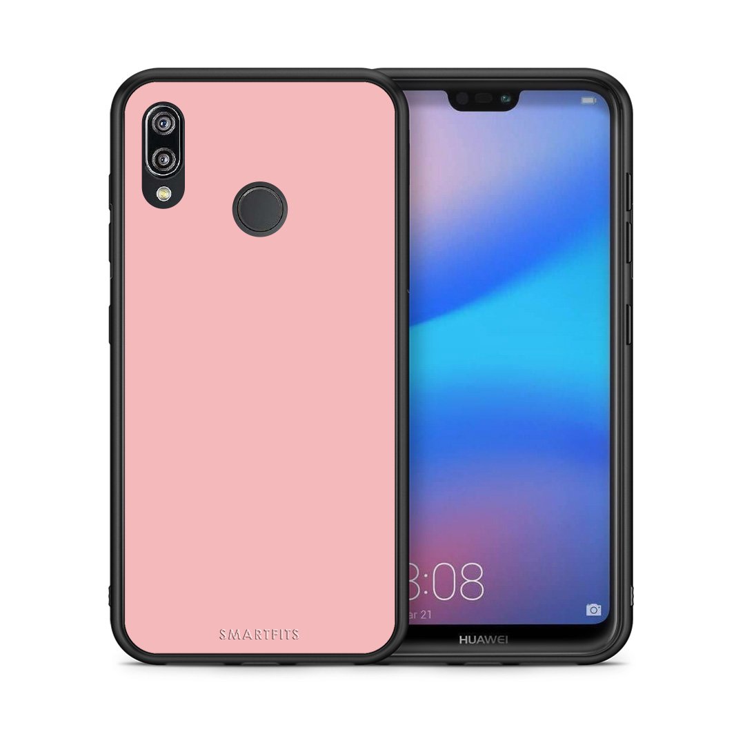 Θήκη Huawei P20 Lite Nude Color από τη Smartfits με σχέδιο στο πίσω μέρος και μαύρο περίβλημα | Huawei P20 Lite Nude Color case with colorful back and black bezels