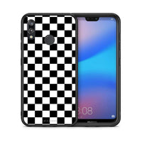 Thumbnail for Θήκη Huawei P20 Lite Squares Geometric από τη Smartfits με σχέδιο στο πίσω μέρος και μαύρο περίβλημα | Huawei P20 Lite Squares Geometric case with colorful back and black bezels