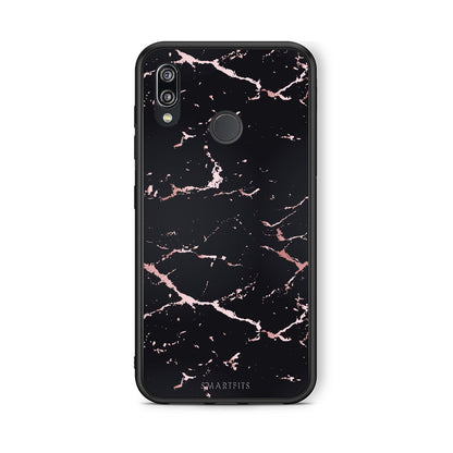 4 - Huawei P20 Lite Black Rosegold Marble case, cover, bumper
