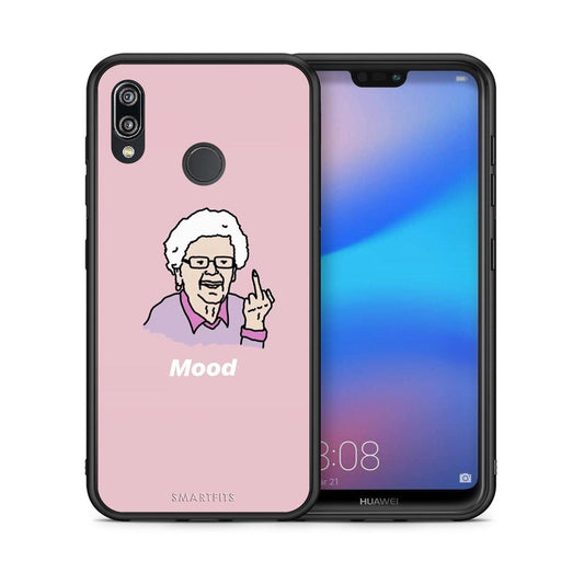 Θήκη Huawei P20 Lite Mood PopArt από τη Smartfits με σχέδιο στο πίσω μέρος και μαύρο περίβλημα | Huawei P20 Lite Mood PopArt case with colorful back and black bezels