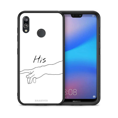 Θήκη Αγίου Βαλεντίνου Huawei P20 Lite Aeshetic Love 2 από τη Smartfits με σχέδιο στο πίσω μέρος και μαύρο περίβλημα | Huawei P20 Lite Aeshetic Love 2 case with colorful back and black bezels