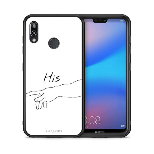Θήκη Αγίου Βαλεντίνου Huawei P20 Lite Aeshetic Love 2 από τη Smartfits με σχέδιο στο πίσω μέρος και μαύρο περίβλημα | Huawei P20 Lite Aeshetic Love 2 case with colorful back and black bezels