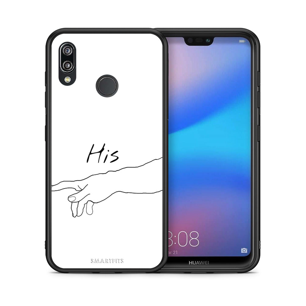 Θήκη Αγίου Βαλεντίνου Huawei P20 Lite Aeshetic Love 2 από τη Smartfits με σχέδιο στο πίσω μέρος και μαύρο περίβλημα | Huawei P20 Lite Aeshetic Love 2 case with colorful back and black bezels