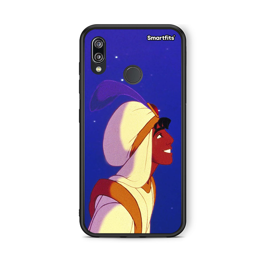 Huawei P20 Lite Alladin And Jasmine Love 1 θήκη από τη Smartfits με σχέδιο στο πίσω μέρος και μαύρο περίβλημα | Smartphone case with colorful back and black bezels by Smartfits