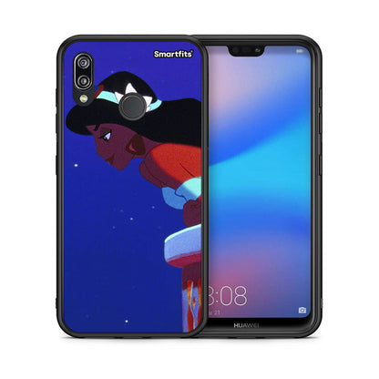 Θήκη Huawei P20 Lite Alladin And Jasmine Love 2 από τη Smartfits με σχέδιο στο πίσω μέρος και μαύρο περίβλημα | Huawei P20 Lite Alladin And Jasmine Love 2 case with colorful back and black bezels