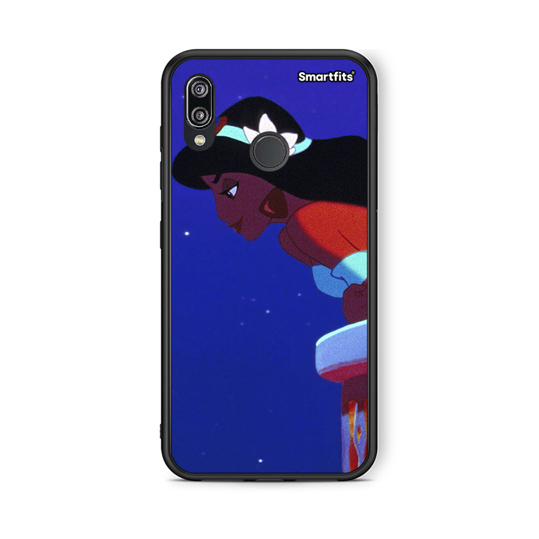 Huawei P20 Lite Alladin And Jasmine Love 2 θήκη από τη Smartfits με σχέδιο στο πίσω μέρος και μαύρο περίβλημα | Smartphone case with colorful back and black bezels by Smartfits