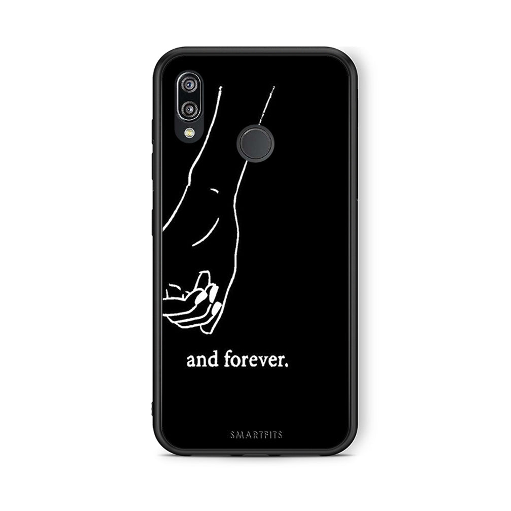 Huawei P20 Lite Always & Forever 2 Θήκη Αγίου Βαλεντίνου από τη Smartfits με σχέδιο στο πίσω μέρος και μαύρο περίβλημα | Smartphone case with colorful back and black bezels by Smartfits