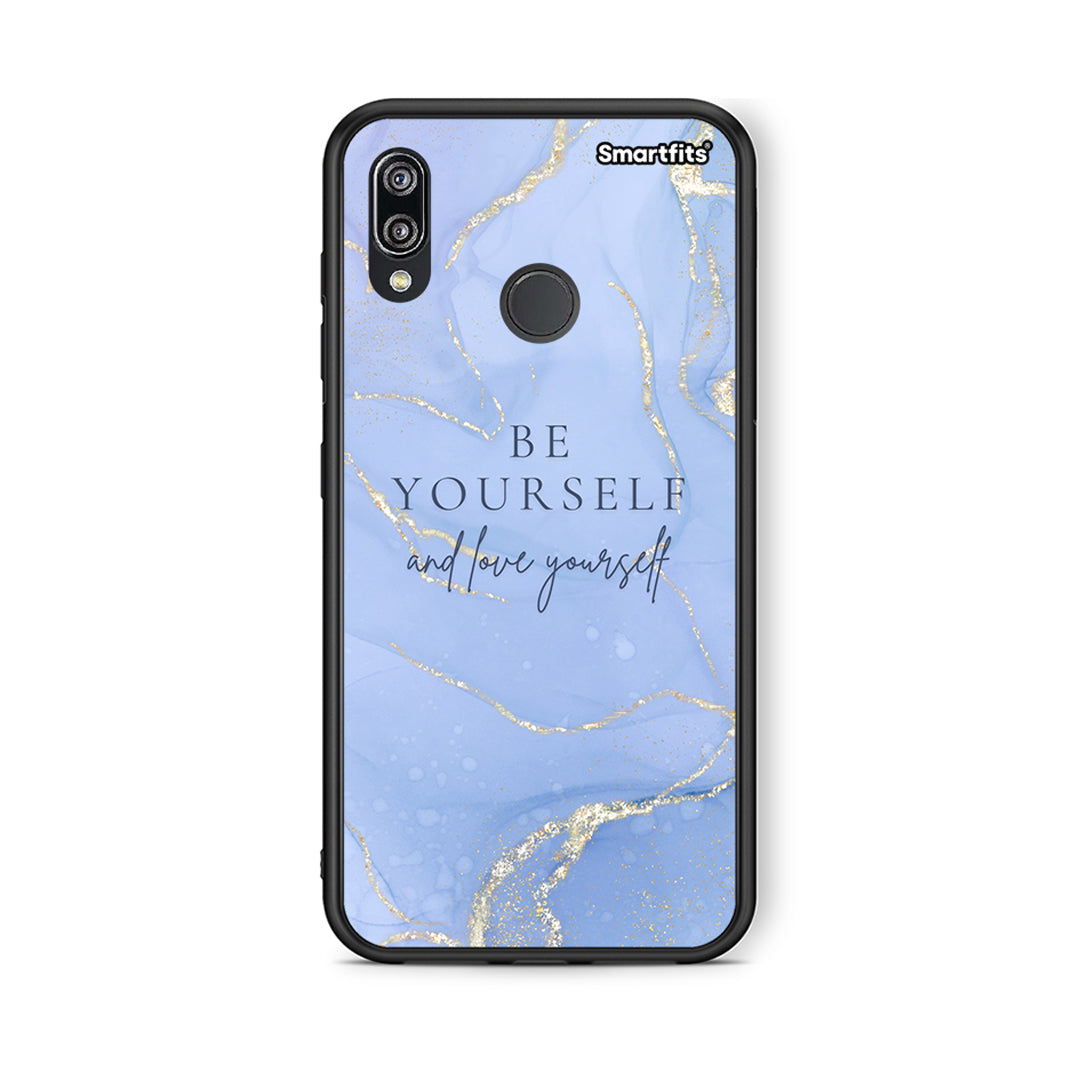 Huawei P20 Lite Be Yourself θήκη από τη Smartfits με σχέδιο στο πίσω μέρος και μαύρο περίβλημα | Smartphone case with colorful back and black bezels by Smartfits