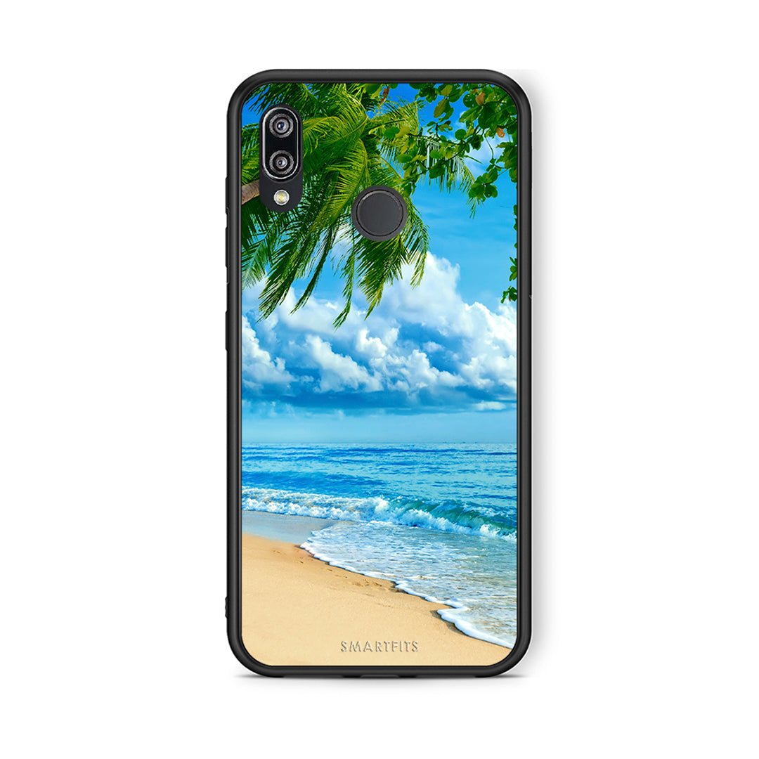 Huawei P20 Lite Beautiful Beach θήκη από τη Smartfits με σχέδιο στο πίσω μέρος και μαύρο περίβλημα | Smartphone case with colorful back and black bezels by Smartfits