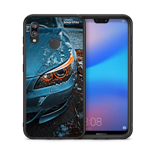Θήκη Huawei P20 Lite Bmw E60 από τη Smartfits με σχέδιο στο πίσω μέρος και μαύρο περίβλημα | Huawei P20 Lite Bmw E60 case with colorful back and black bezels
