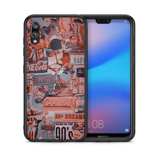 Θήκη Huawei P20 Lite Born In 90s από τη Smartfits με σχέδιο στο πίσω μέρος και μαύρο περίβλημα | Huawei P20 Lite Born In 90s case with colorful back and black bezels