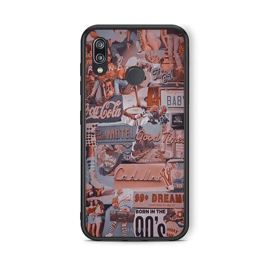 Huawei P20 Lite Born In 90s θήκη από τη Smartfits με σχέδιο στο πίσω μέρος και μαύρο περίβλημα | Smartphone case with colorful back and black bezels by Smartfits