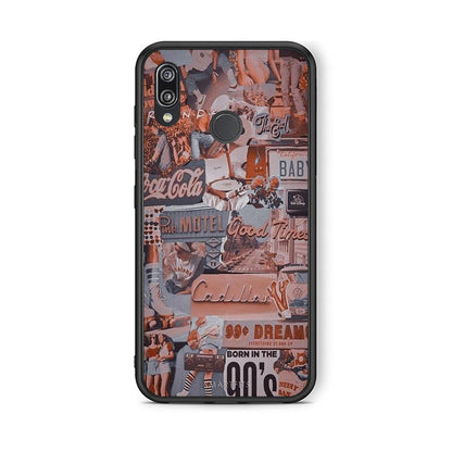 Huawei P20 Lite Born In 90s θήκη από τη Smartfits με σχέδιο στο πίσω μέρος και μαύρο περίβλημα | Smartphone case with colorful back and black bezels by Smartfits