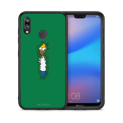 Θήκη Αγίου Βαλεντίνου Huawei P20 Lite Bush Man από τη Smartfits με σχέδιο στο πίσω μέρος και μαύρο περίβλημα | Huawei P20 Lite Bush Man case with colorful back and black bezels