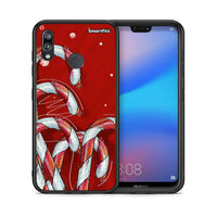 Thumbnail for Θήκη Huawei P20 Lite Candy Cane από τη Smartfits με σχέδιο στο πίσω μέρος και μαύρο περίβλημα | Huawei P20 Lite Candy Cane case with colorful back and black bezels