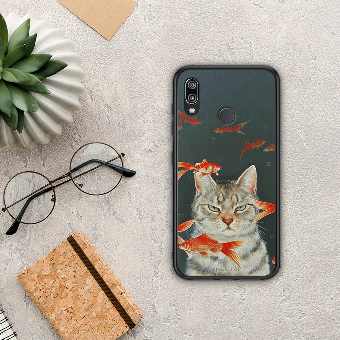 Cat Goldfish - Huawei P20 Lite θήκη