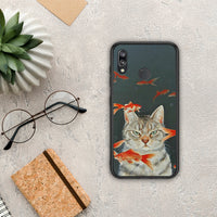 Thumbnail for Cat Goldfish - Huawei P20 Lite θήκη
