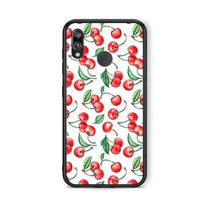 Huawei P20 Lite Cherry Summer θήκη από τη Smartfits με σχέδιο στο πίσω μέρος και μαύρο περίβλημα | Smartphone case with colorful back and black bezels by Smartfits