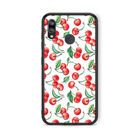 Thumbnail for Huawei P20 Lite Cherry Summer θήκη από τη Smartfits με σχέδιο στο πίσω μέρος και μαύρο περίβλημα | Smartphone case with colorful back and black bezels by Smartfits