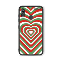 Thumbnail for Huawei P20 Lite Christmas Hearts θήκη από τη Smartfits με σχέδιο στο πίσω μέρος και μαύρο περίβλημα | Smartphone case with colorful back and black bezels by Smartfits