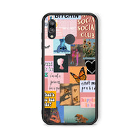 Thumbnail for Huawei P20 Lite Collage Bitchin Θήκη Αγίου Βαλεντίνου από τη Smartfits με σχέδιο στο πίσω μέρος και μαύρο περίβλημα | Smartphone case with colorful back and black bezels by Smartfits