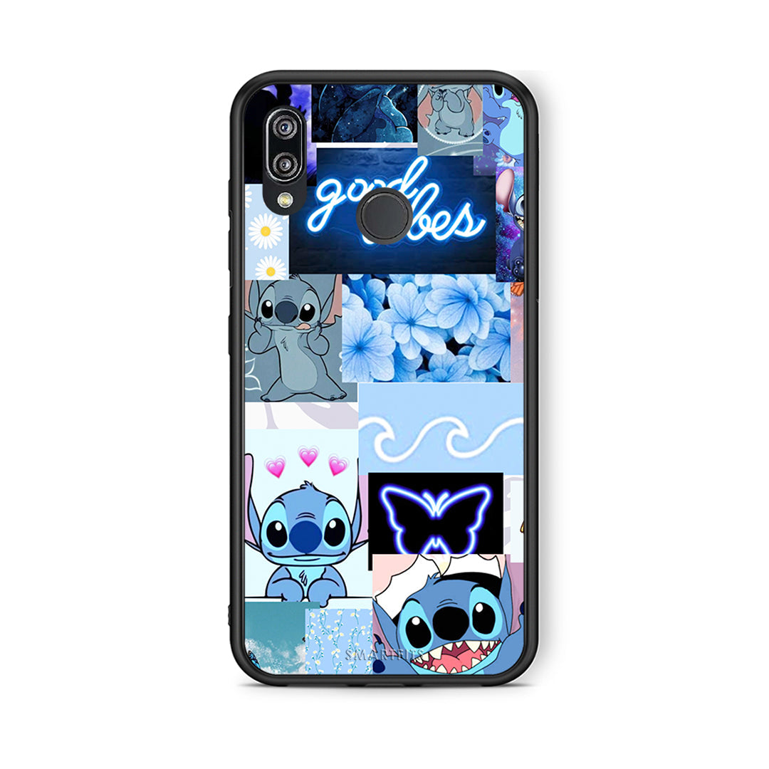 Huawei P20 Lite Collage Good Vibes Θήκη Αγίου Βαλεντίνου από τη Smartfits με σχέδιο στο πίσω μέρος και μαύρο περίβλημα | Smartphone case with colorful back and black bezels by Smartfits