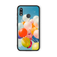 Thumbnail for Huawei P20 Lite Colorful Balloons θήκη από τη Smartfits με σχέδιο στο πίσω μέρος και μαύρο περίβλημα | Smartphone case with colorful back and black bezels by Smartfits