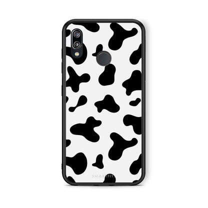 Huawei P20 Lite Cow Print θήκη από τη Smartfits με σχέδιο στο πίσω μέρος και μαύρο περίβλημα | Smartphone case with colorful back and black bezels by Smartfits