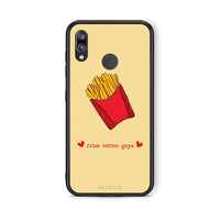Thumbnail for Huawei P20 Lite Fries Before Guys Θήκη Αγίου Βαλεντίνου από τη Smartfits με σχέδιο στο πίσω μέρος και μαύρο περίβλημα | Smartphone case with colorful back and black bezels by Smartfits