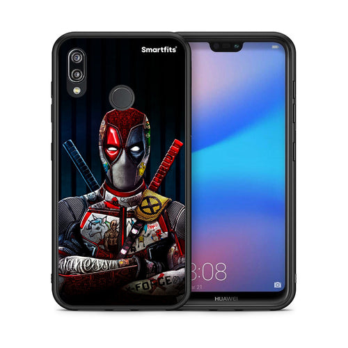 Θήκη Huawei P20 Lite Funny Guy από τη Smartfits με σχέδιο στο πίσω μέρος και μαύρο περίβλημα | Huawei P20 Lite Funny Guy case with colorful back and black bezels