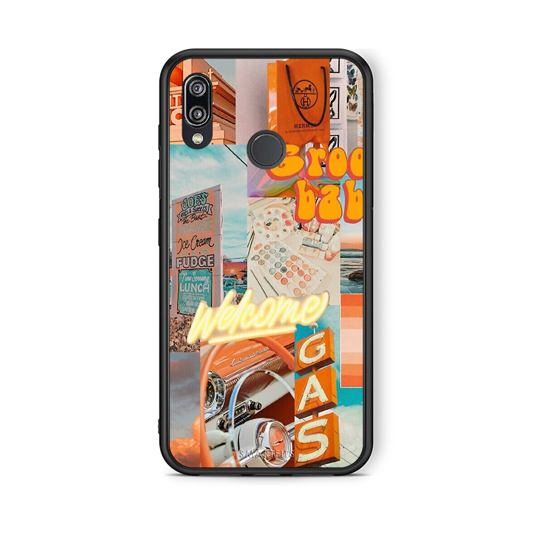 Huawei P20 Lite Groovy Babe Θήκη Αγίου Βαλεντίνου από τη Smartfits με σχέδιο στο πίσω μέρος και μαύρο περίβλημα | Smartphone case with colorful back and black bezels by Smartfits