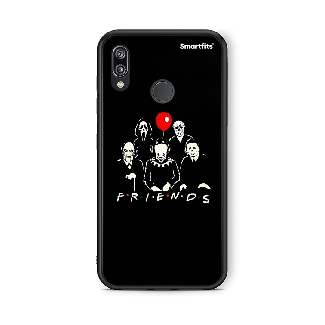 Huawei P20 Lite Halloween Friends Θήκη από τη Smartfits με σχέδιο στο πίσω μέρος και μαύρο περίβλημα | Smartphone case with colorful back and black bezels by Smartfits