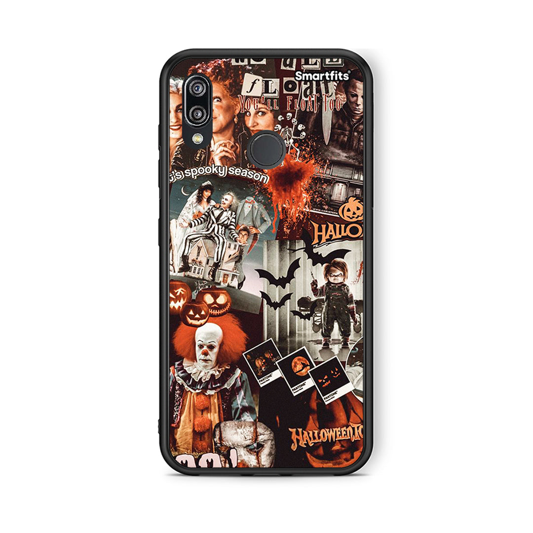 Huawei P20 Lite Halloween Spooky Season Θήκη από τη Smartfits με σχέδιο στο πίσω μέρος και μαύρο περίβλημα | Smartphone case with colorful back and black bezels by Smartfits
