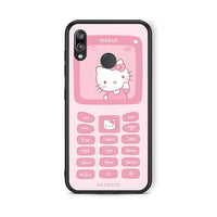 Thumbnail for Huawei P20 Lite Hello Kitten Θήκη Αγίου Βαλεντίνου από τη Smartfits με σχέδιο στο πίσω μέρος και μαύρο περίβλημα | Smartphone case with colorful back and black bezels by Smartfits