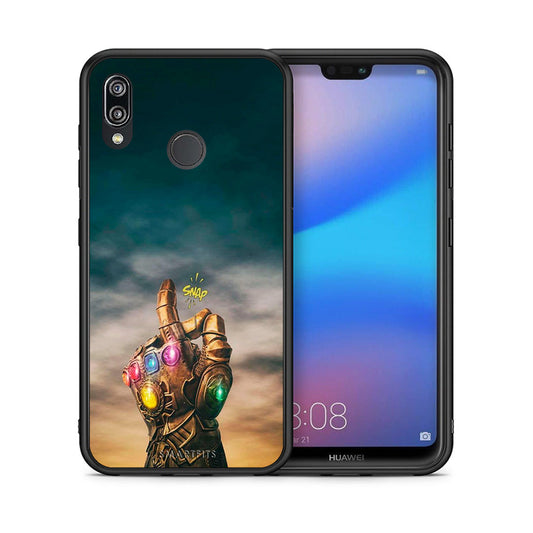 Θήκη Huawei P20 Lite Infinity Snap από τη Smartfits με σχέδιο στο πίσω μέρος και μαύρο περίβλημα | Huawei P20 Lite Infinity Snap case with colorful back and black bezels