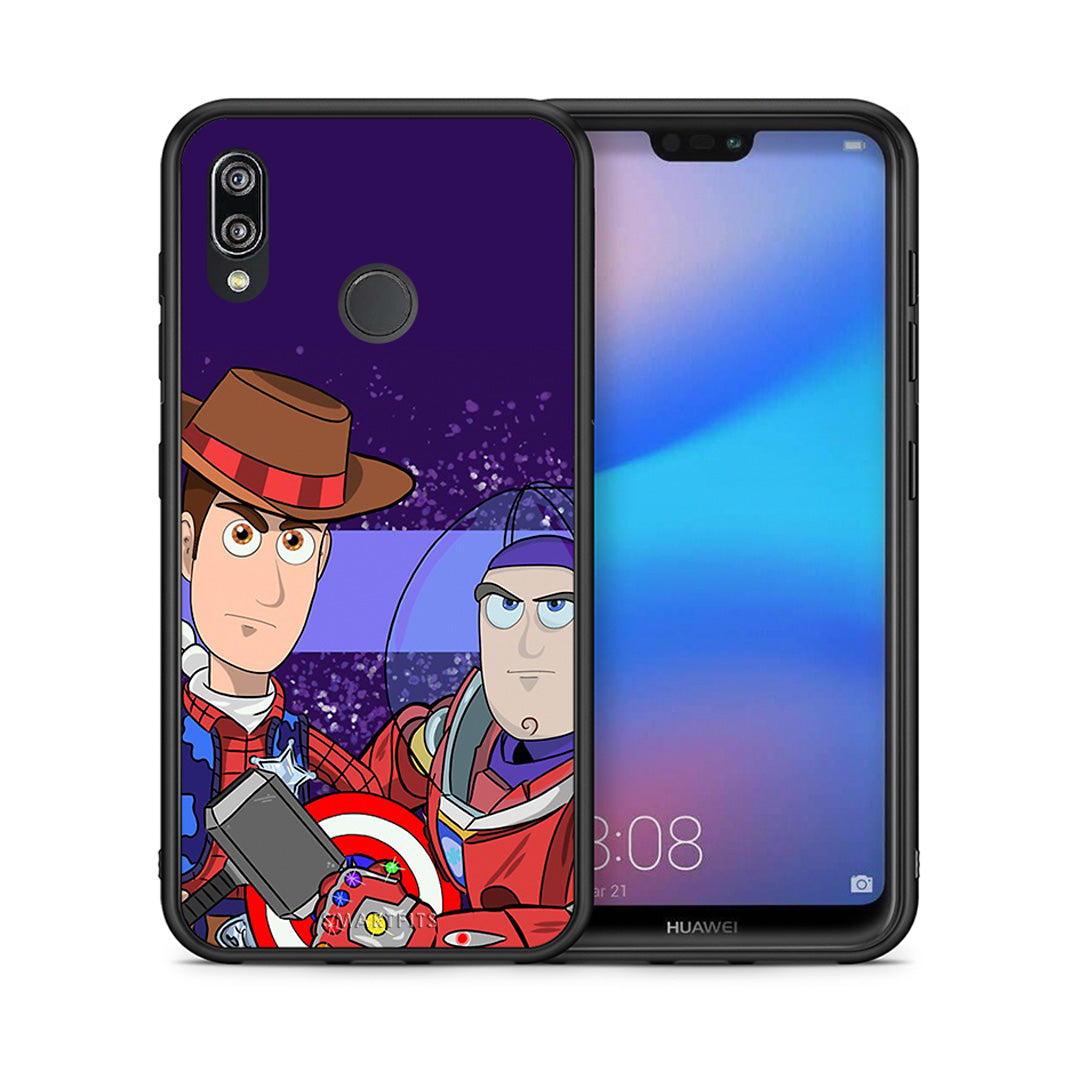 Θήκη Huawei P20 Lite Infinity Story από τη Smartfits με σχέδιο στο πίσω μέρος και μαύρο περίβλημα | Huawei P20 Lite Infinity Story case with colorful back and black bezels