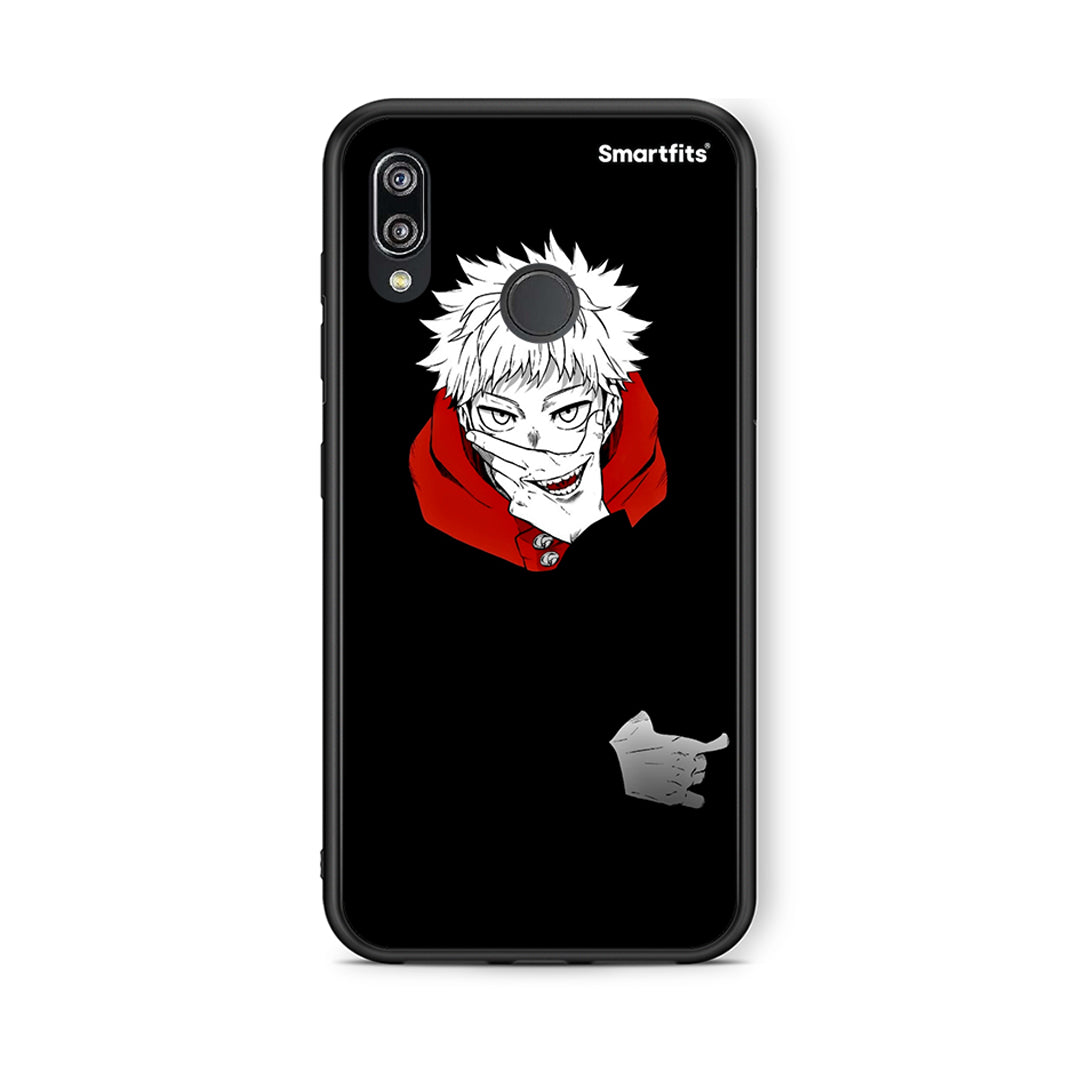 Huawei P20 Lite Itadori Anime θήκη από τη Smartfits με σχέδιο στο πίσω μέρος και μαύρο περίβλημα | Smartphone case with colorful back and black bezels by Smartfits