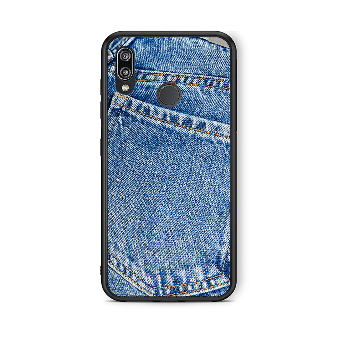Huawei P20 Lite Jeans Pocket θήκη από τη Smartfits με σχέδιο στο πίσω μέρος και μαύρο περίβλημα | Smartphone case with colorful back and black bezels by Smartfits