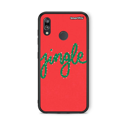 Huawei P20 Lite Jingle Xmas θήκη από τη Smartfits με σχέδιο στο πίσω μέρος και μαύρο περίβλημα | Smartphone case with colorful back and black bezels by Smartfits