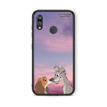 Huawei P20 Lite Lady And Tramp θήκη από τη Smartfits με σχέδιο στο πίσω μέρος και μαύρο περίβλημα | Smartphone case with colorful back and black bezels by Smartfits