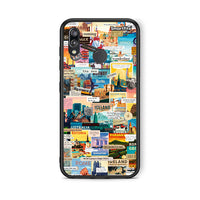 Thumbnail for Huawei P20 Lite Live To Travel θήκη από τη Smartfits με σχέδιο στο πίσω μέρος και μαύρο περίβλημα | Smartphone case with colorful back and black bezels by Smartfits