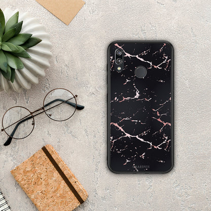 Marble Black Rosegold - Huawei P20 Lite θήκη