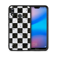 Thumbnail for Θήκη Huawei P20 Lite Square Geometric Marble από τη Smartfits με σχέδιο στο πίσω μέρος και μαύρο περίβλημα | Huawei P20 Lite Square Geometric Marble case with colorful back and black bezels